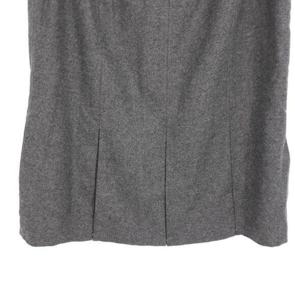 Tommy Hilfiger Y2K Parochial School Girl Wool Pleated Trumpet Skirt Gray Sz 12 - Picture 8 of 10